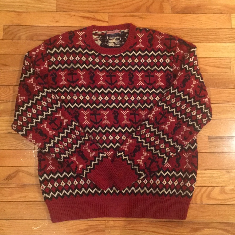 VINEYARD VINES 100% WOOL SWEATER
